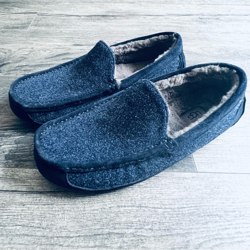 NEW UGG, Ascot Wool Slipper, Sapphire, 9